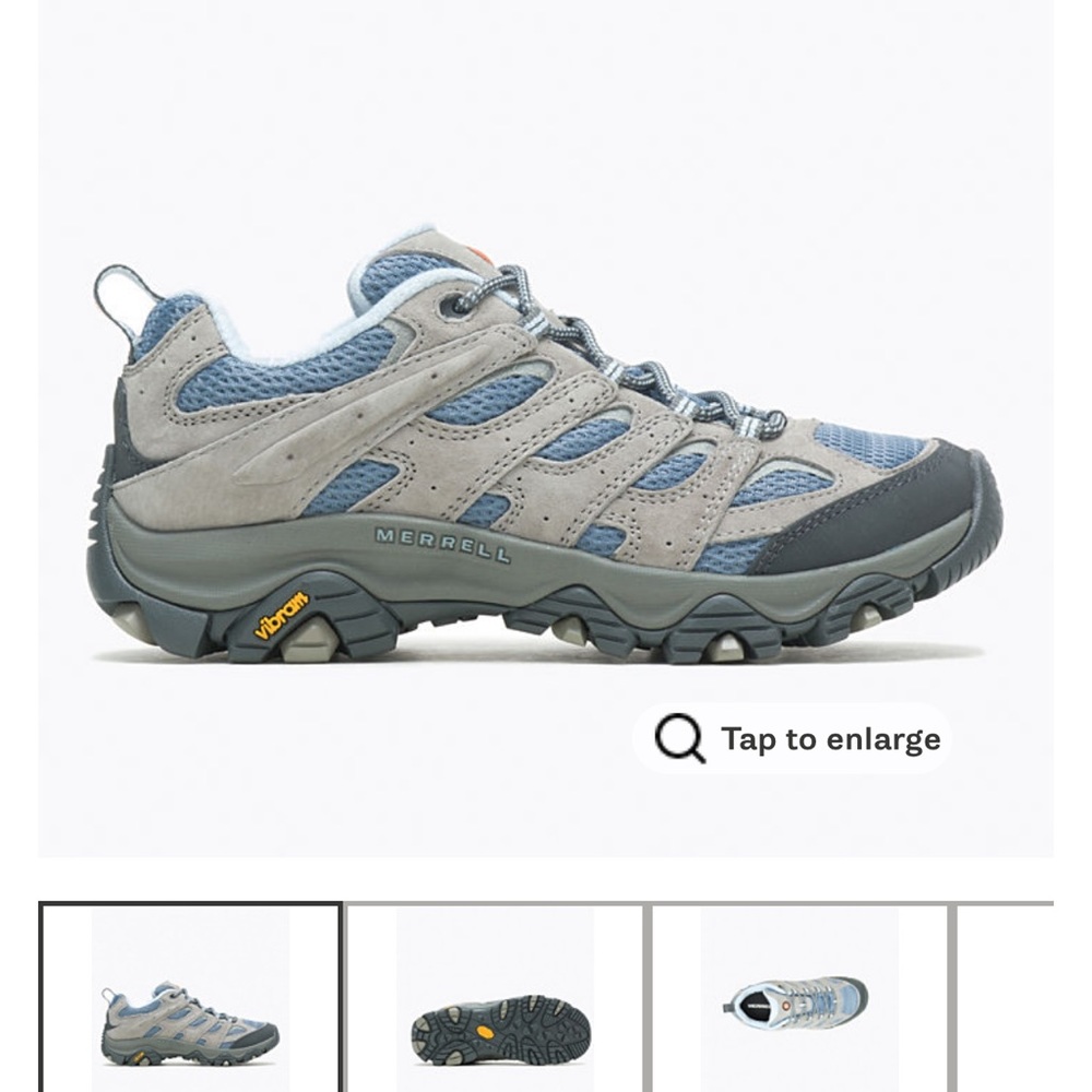 BRAND NEW Women’s MERRELL MOAB 3 BLEU ALTITUDE SHOES. SEALED IN BOX NEVER WORN.